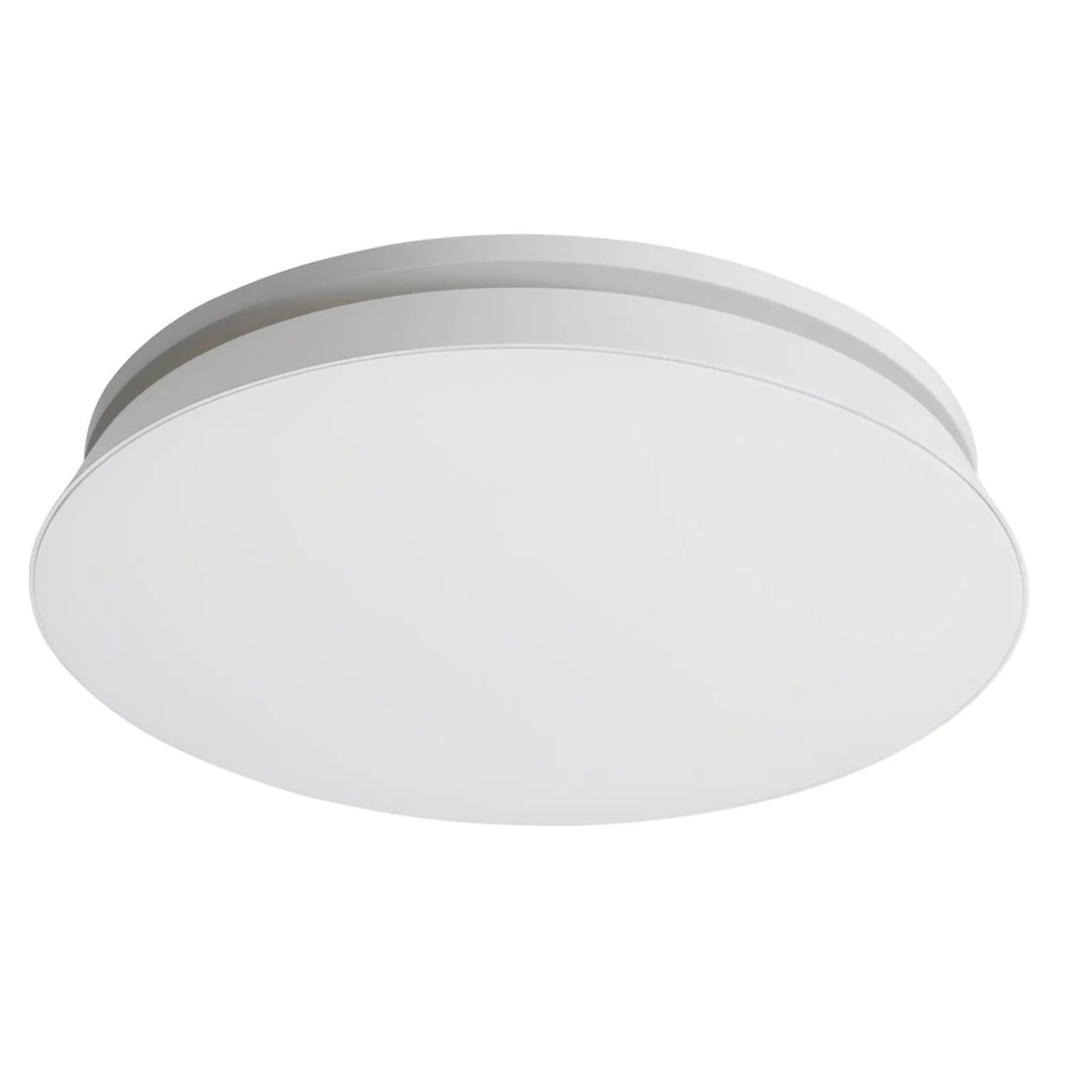 White Round 80 CFM Bathroom Ventilation Exhaust Fan with LED Light