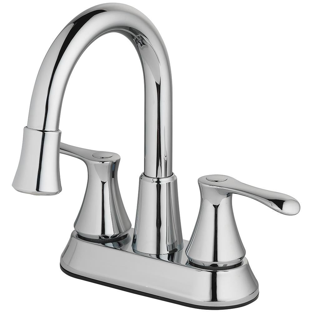 Brookes Polished Chrome 2-Handle LED Bathroom Faucet