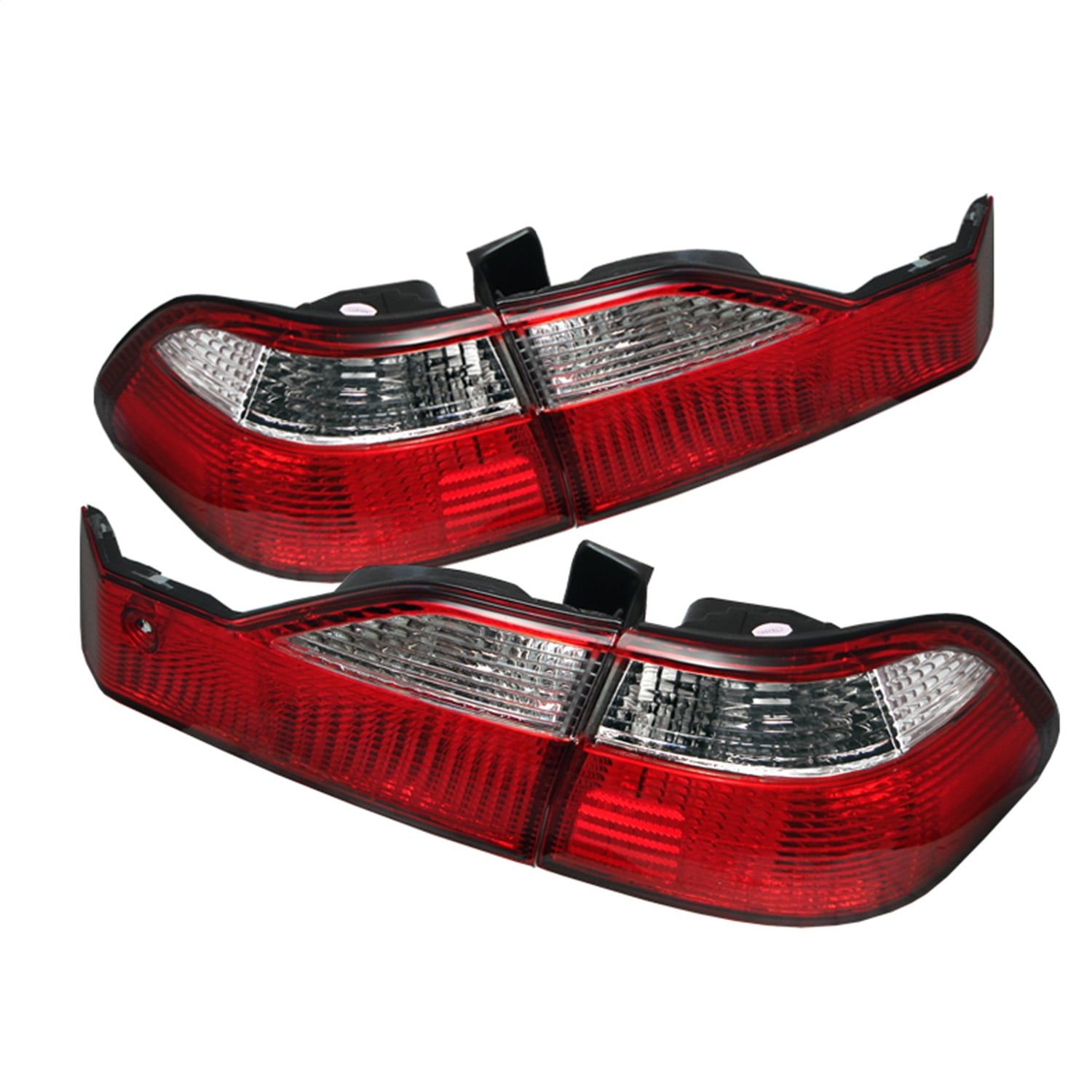 Spyder Red Clear Euro Style Tail Lights for 1998-2000 Honda Accord