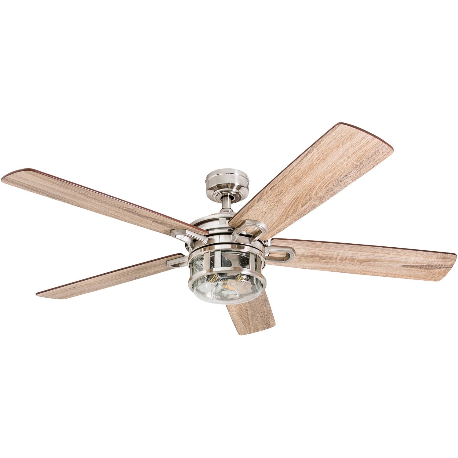 Honeywell 52" Brushed Nickel LED Ceiling Fan with Remote