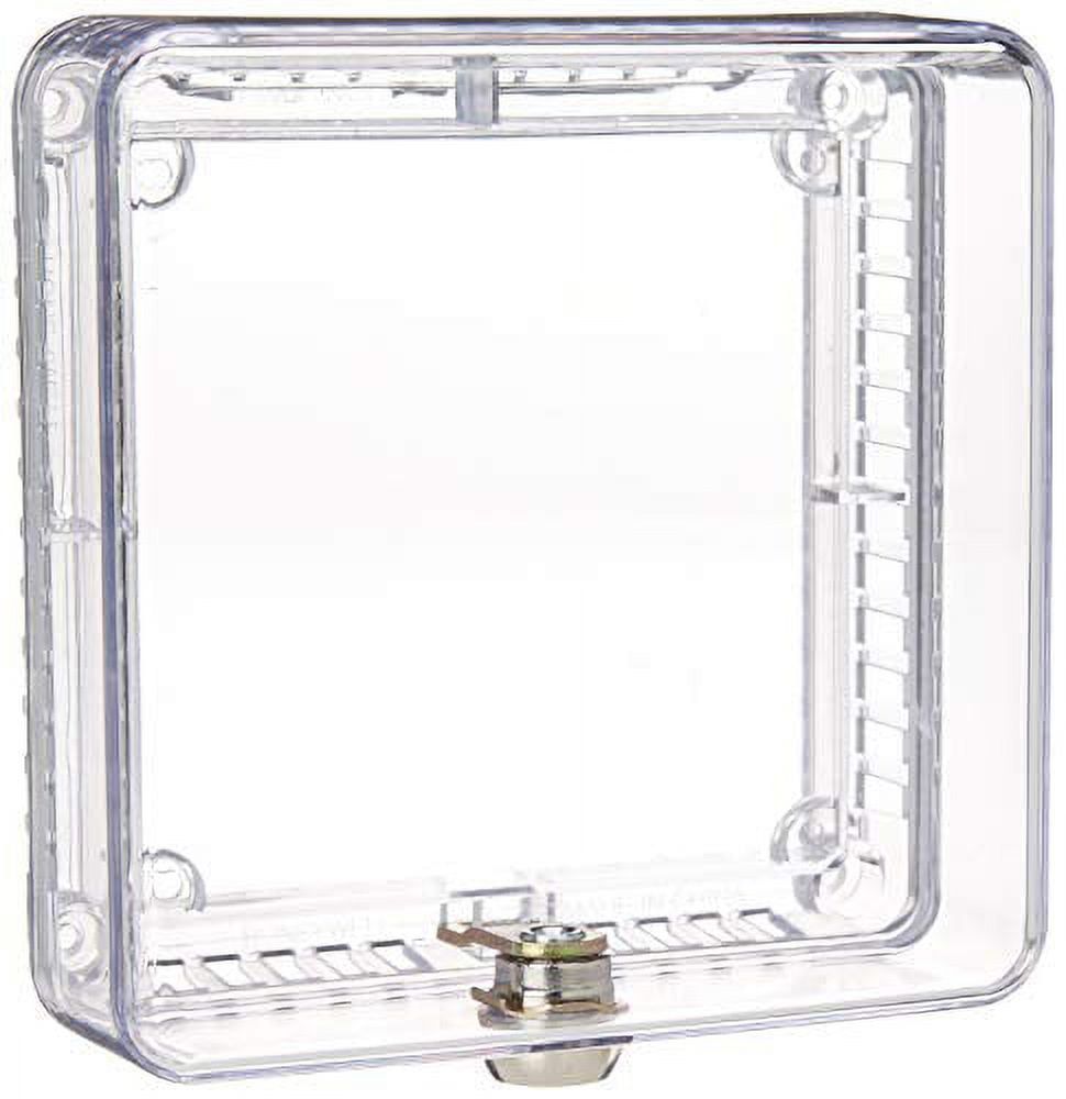 Clear Plastic Thermostat Guard with Key Lock