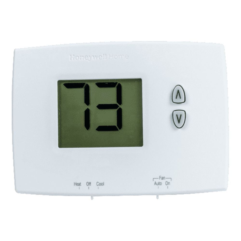 White Digital Non-Programmable Thermostat with LCD Display