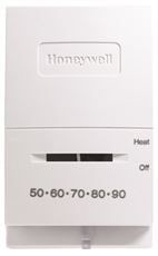 Honeywell White Low Voltage Heat Only Thermostat with Mounting Hardware