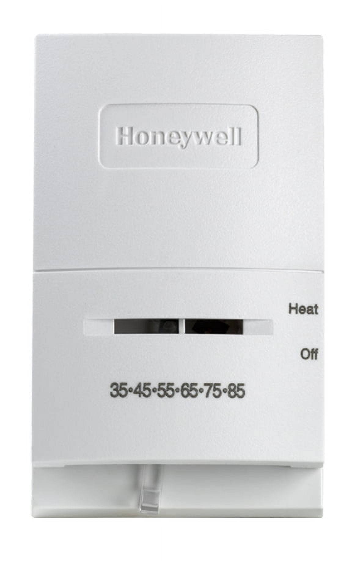 Honeywell White Rectangular Manual Thermostat for Heating