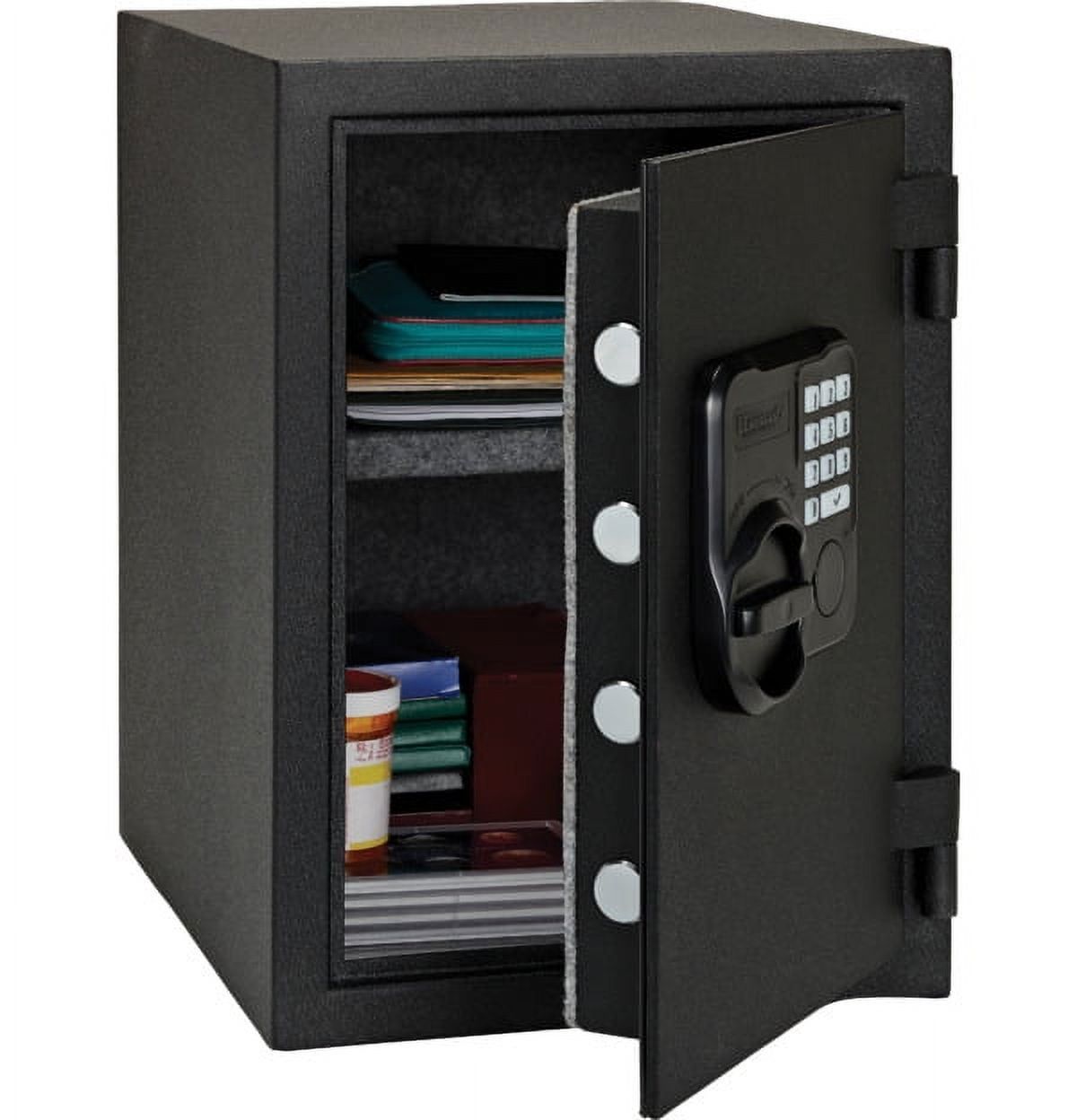 Black Fireproof Digital Keypad Safe with Interior Light