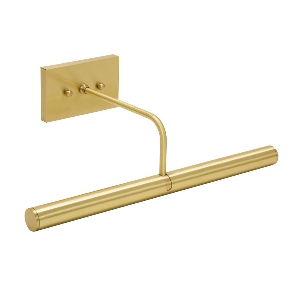 14" Satin Brass Electric Wall Light with Adjustable Angle