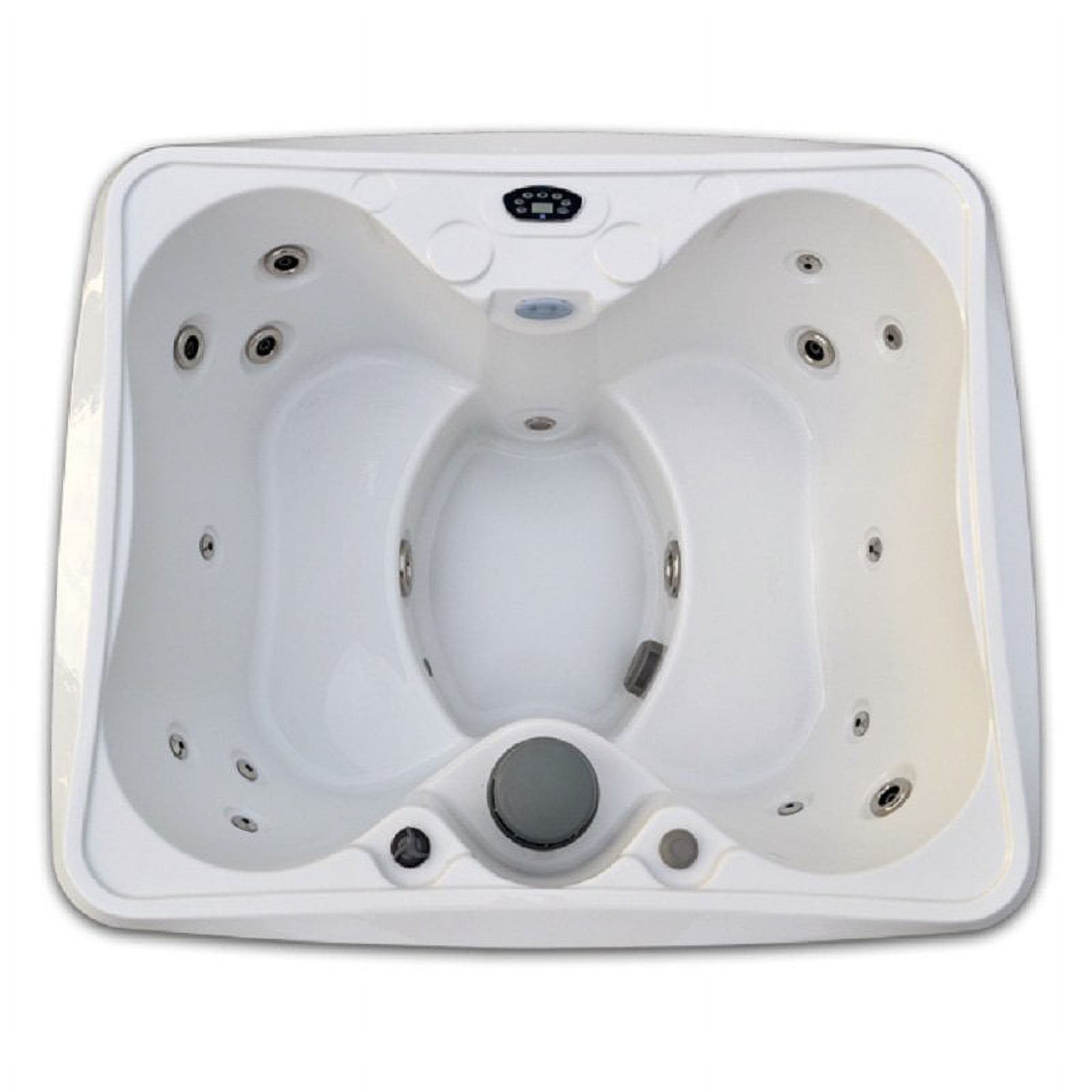 Hudson Bay White Acrylic 5-Person 14-Jet Spa with Stainless Jets