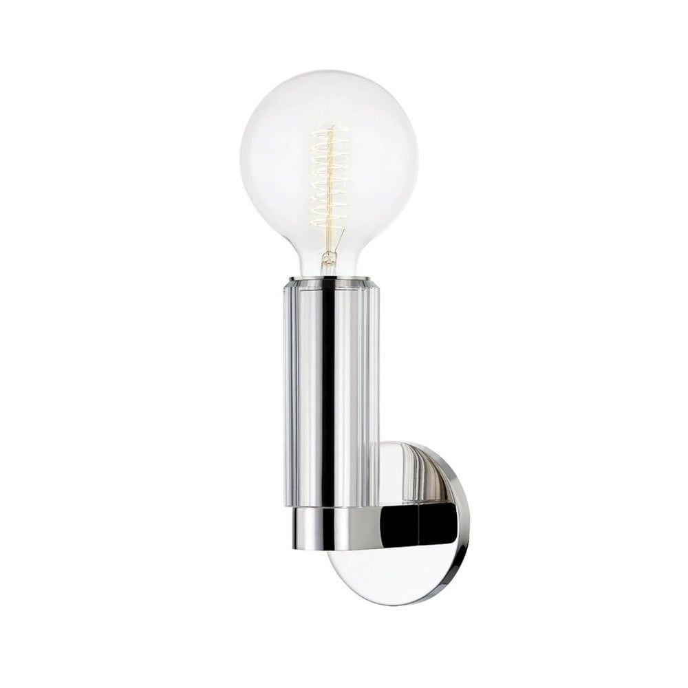 Gilbert Polished Nickel 1-Light Dimmable Wall Sconce