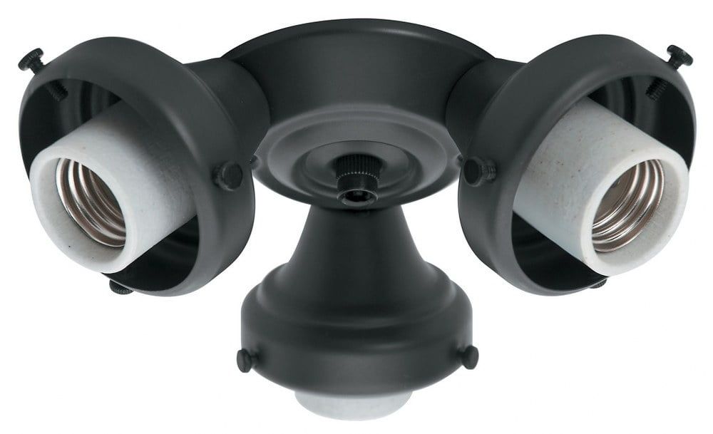 Hunter 3-Light Black Fitter Ceiling Fan Accessory