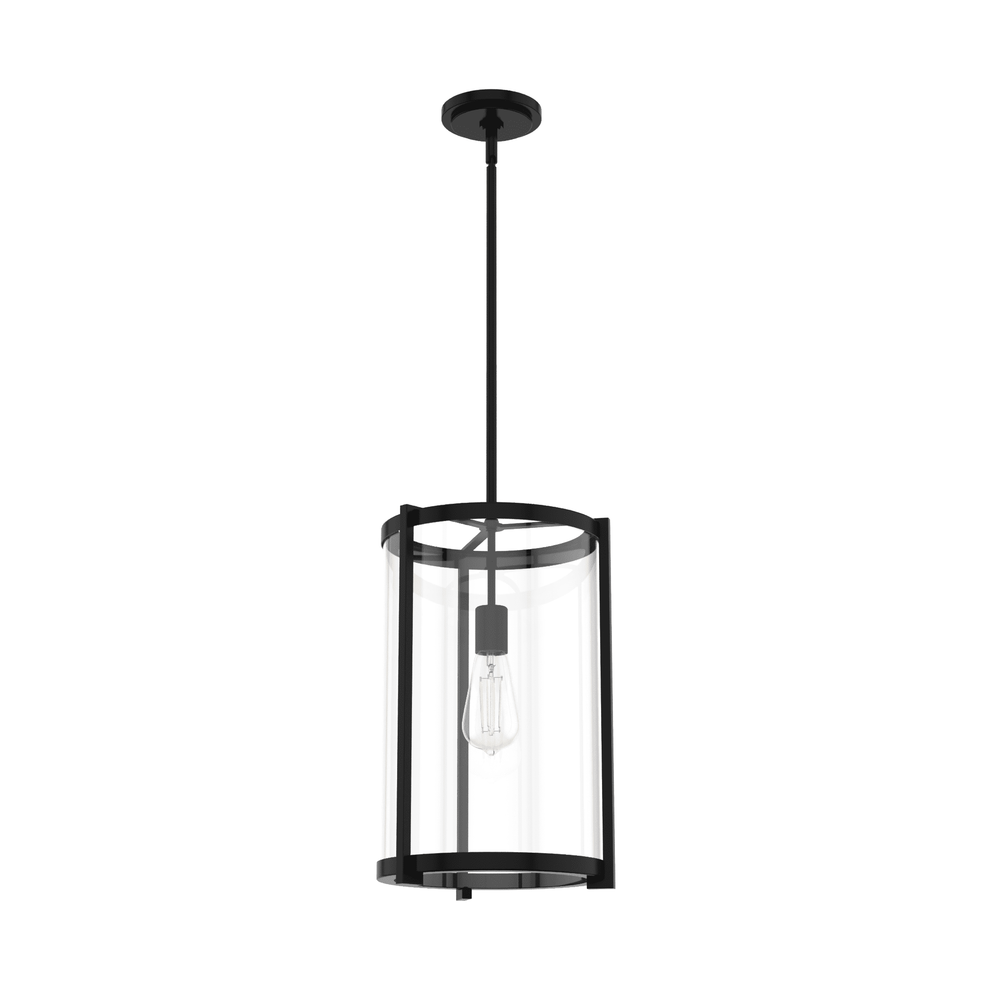 Astwood 17.5'' Matte Black Modern Art Deco LED Pendant Light