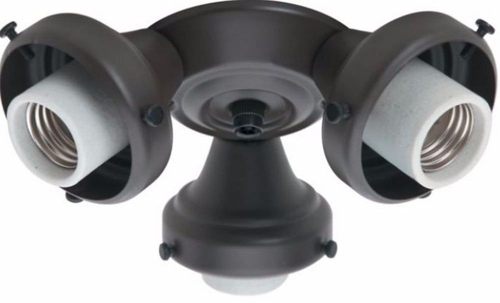 New Bronze Modern 3-Light Ceiling Fan Fitter with CFL Bulbs
