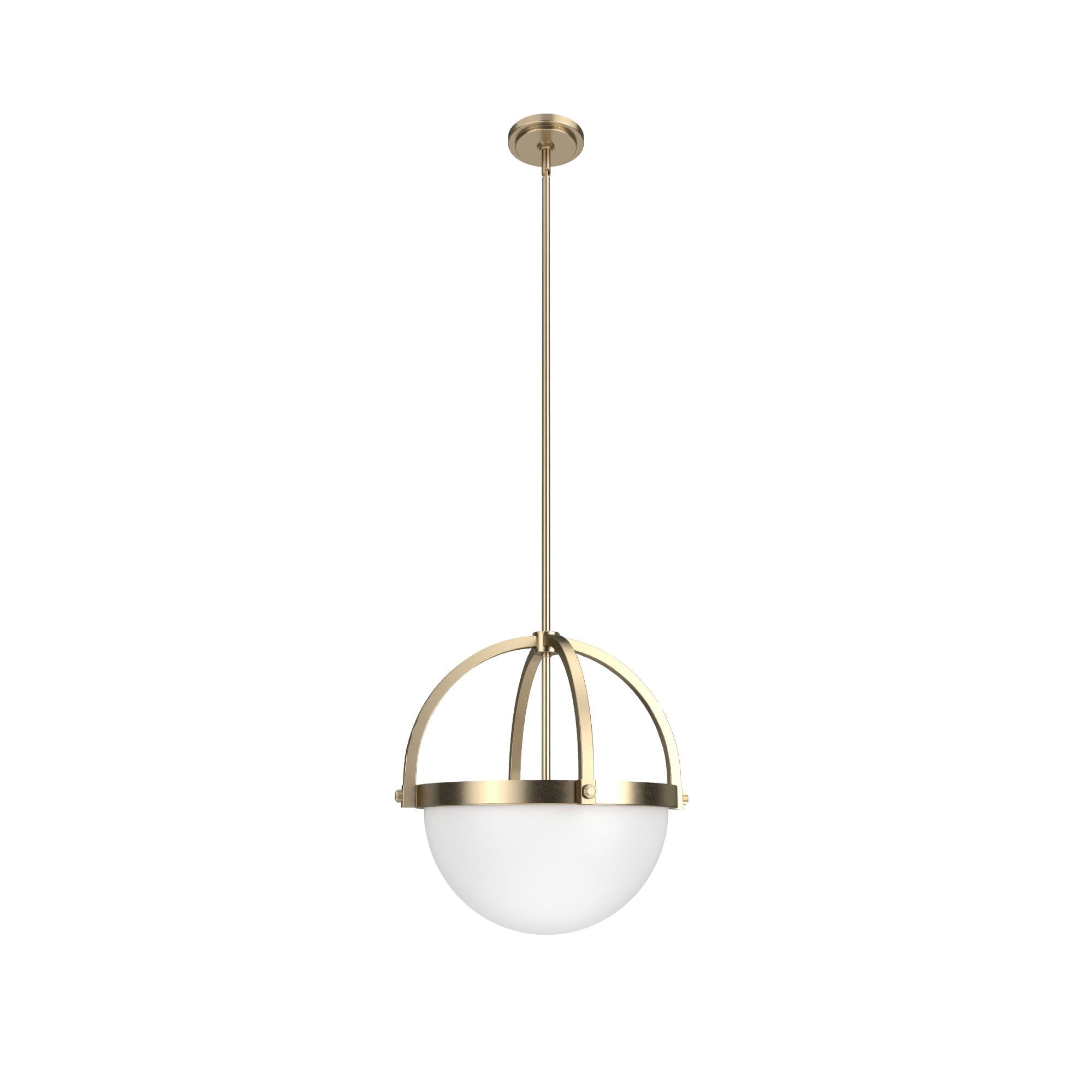 Alturas Gold Brushed Nickel Globe 3-Light LED Pendant