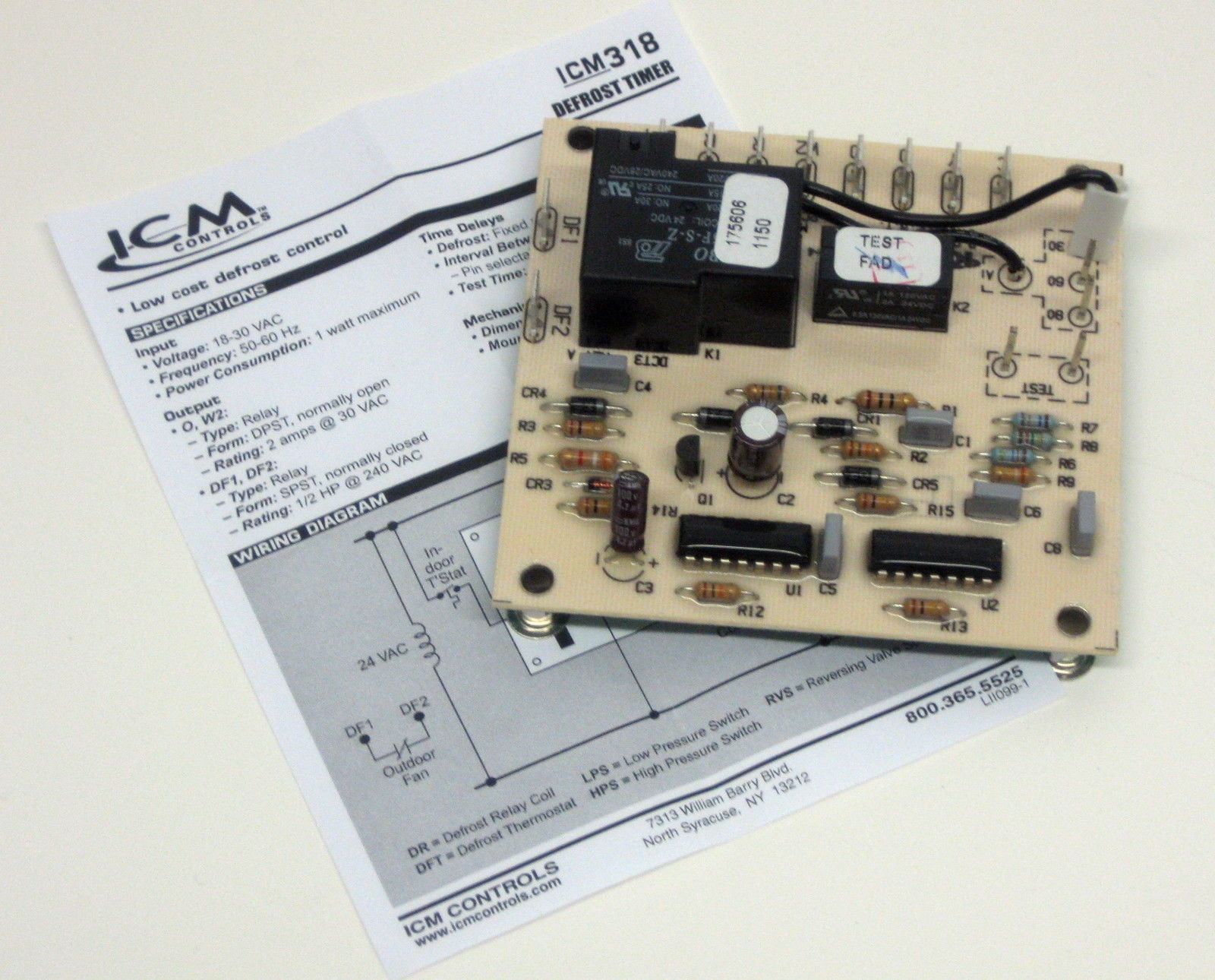 ICM318 Heat Pump Defrost Control Board for Goodman