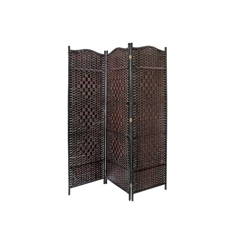 Victorian Hazel Bamboo 3-Panel Room Divider