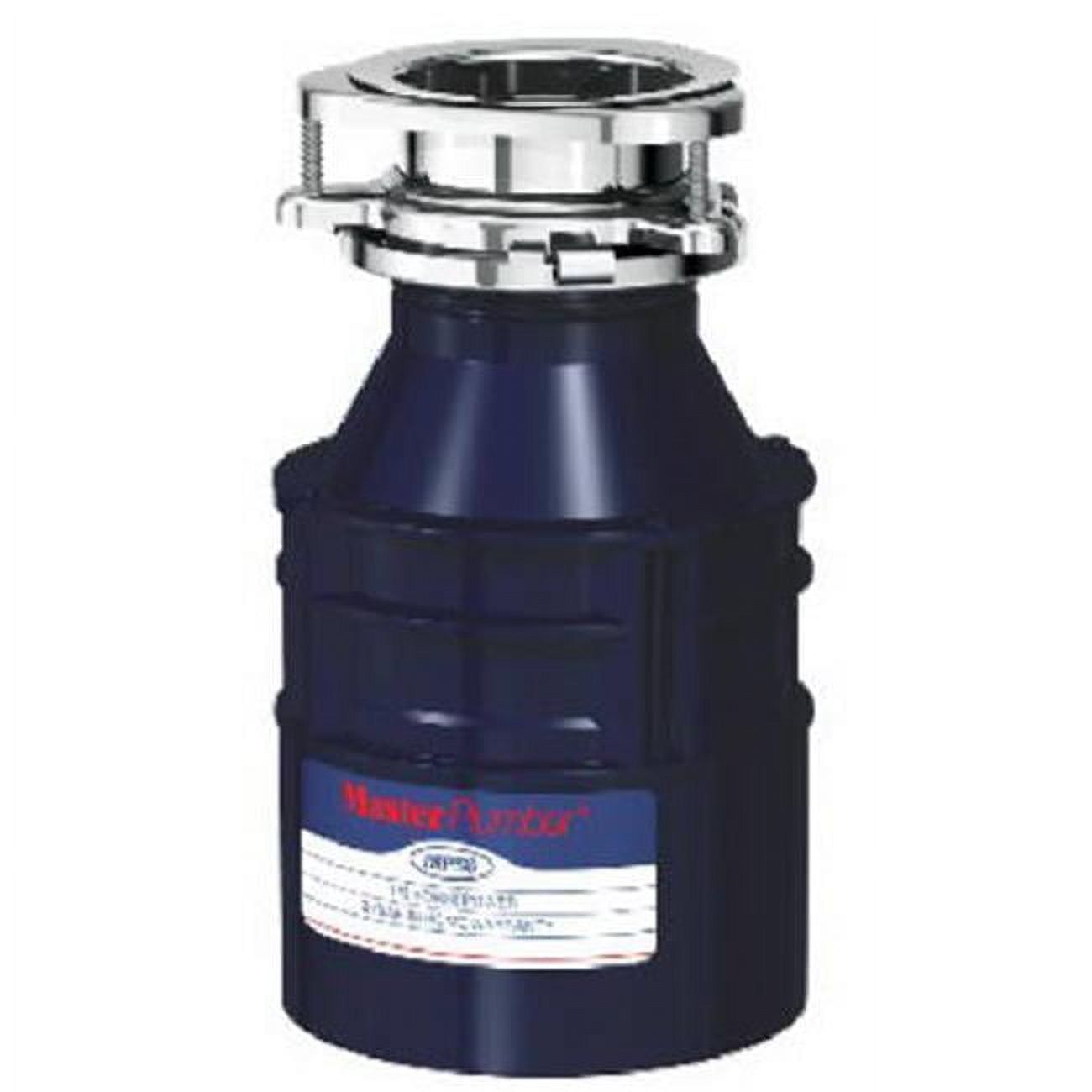 MasterPlumber 0.5 HP Black and Silver Waste Disposer