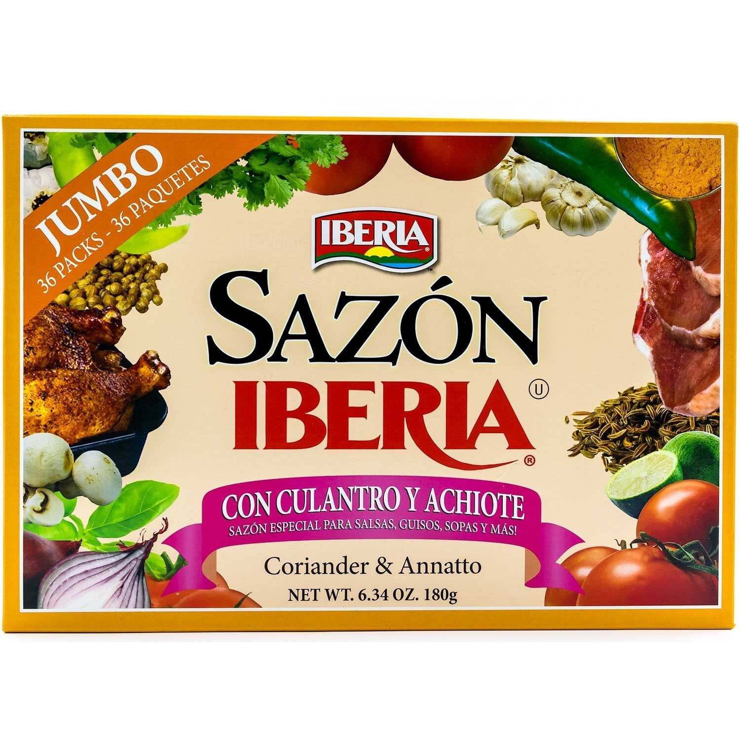 Sazon Iberia Jumbo Pack with Coriander and Annatto, 36 Packs