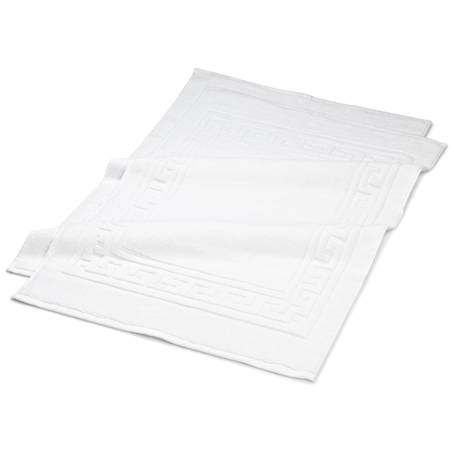 White Egyptian Cotton Ultra-Plush Bath Mat Set