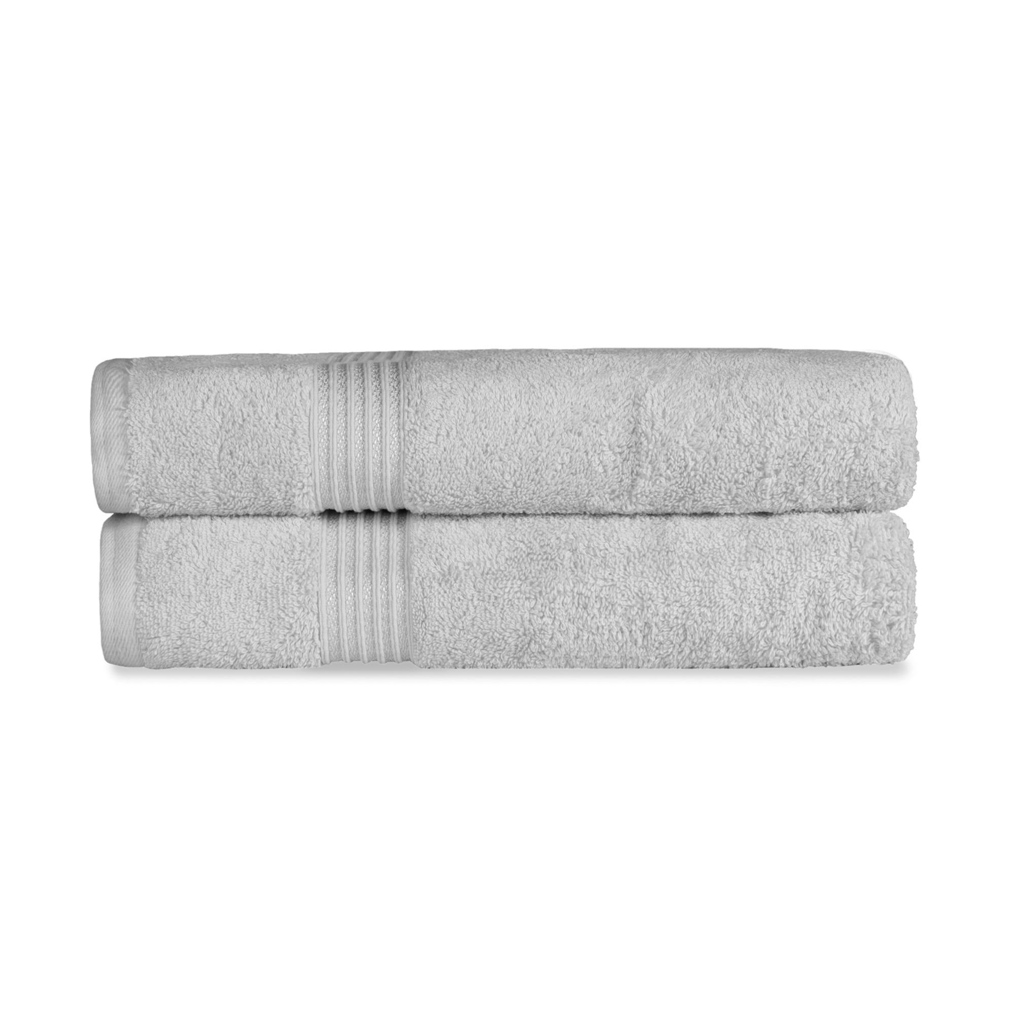 Oversized Silver Egyptian Cotton Bath Sheet Set