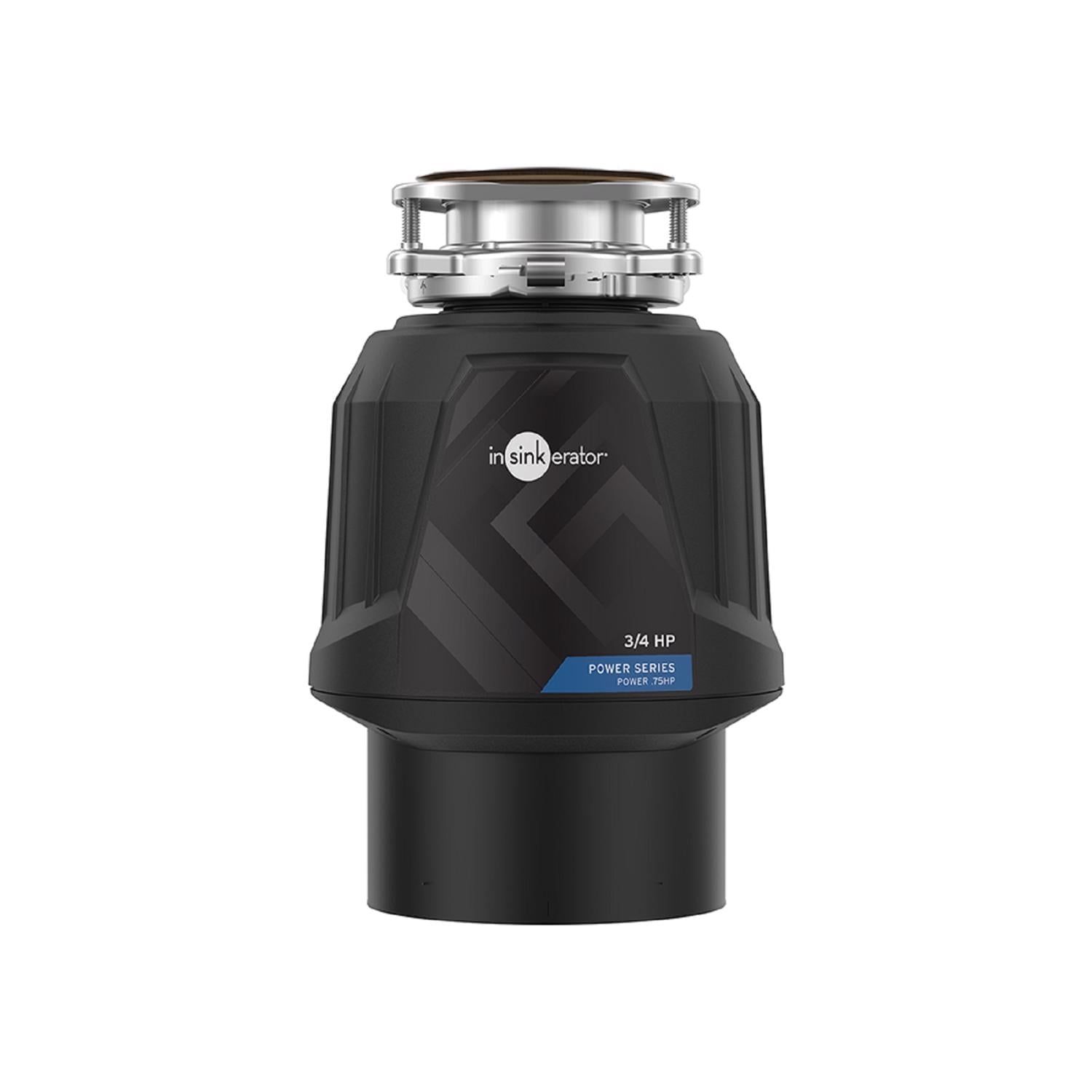 InSinkErator 3/4 HP Black and Silver Continuous Feed Garbage Disposal