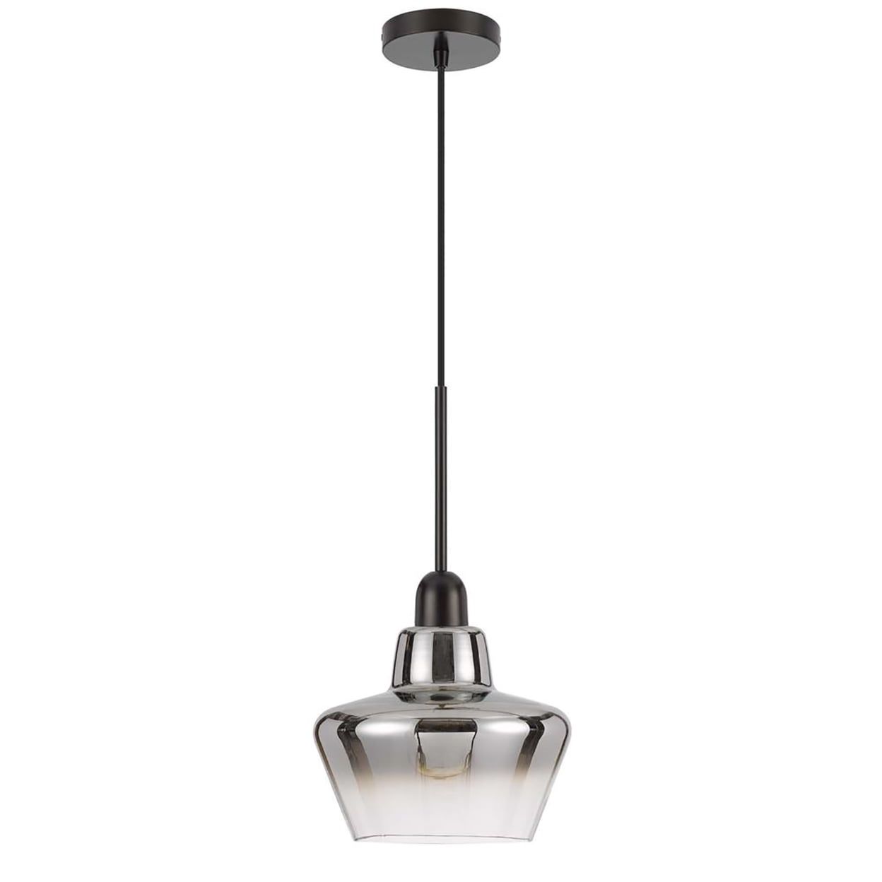 Brockton 17'' Matte Black Hand Blown Glass Pendant Light