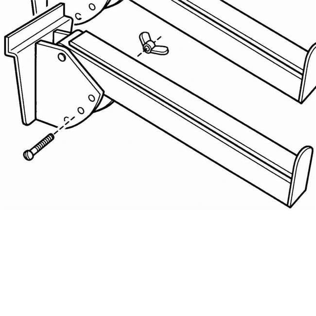 Adjustable Black Metal Keyboard Display Arms Pair