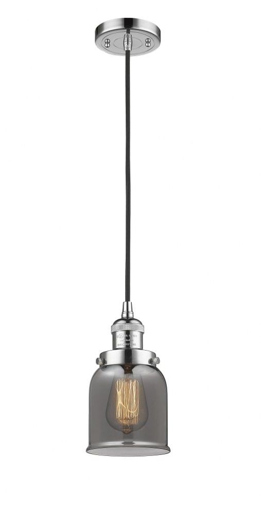 Mini Bell 5" Silver Chrome LED Mini Pendant for Indoor/Outdoor