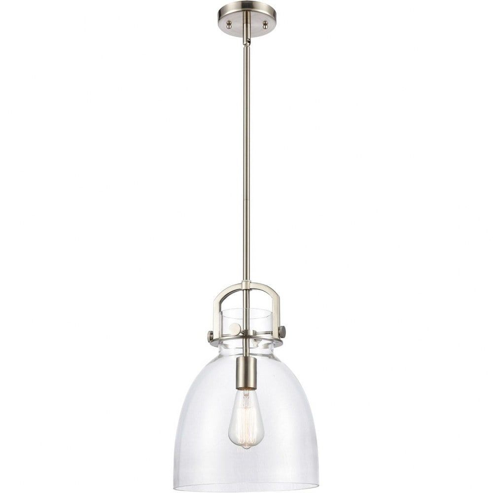 Newton Brushed Satin Nickel Mini Pendant Light