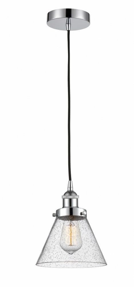 Edison Mini Polished Chrome 10" Indoor/Outdoor Pendant Light