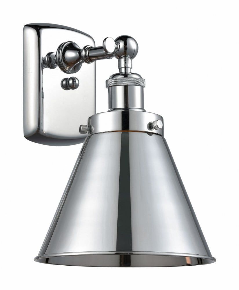 Appalachian Urban Chic Polished Chrome Dimmable Wall Sconce