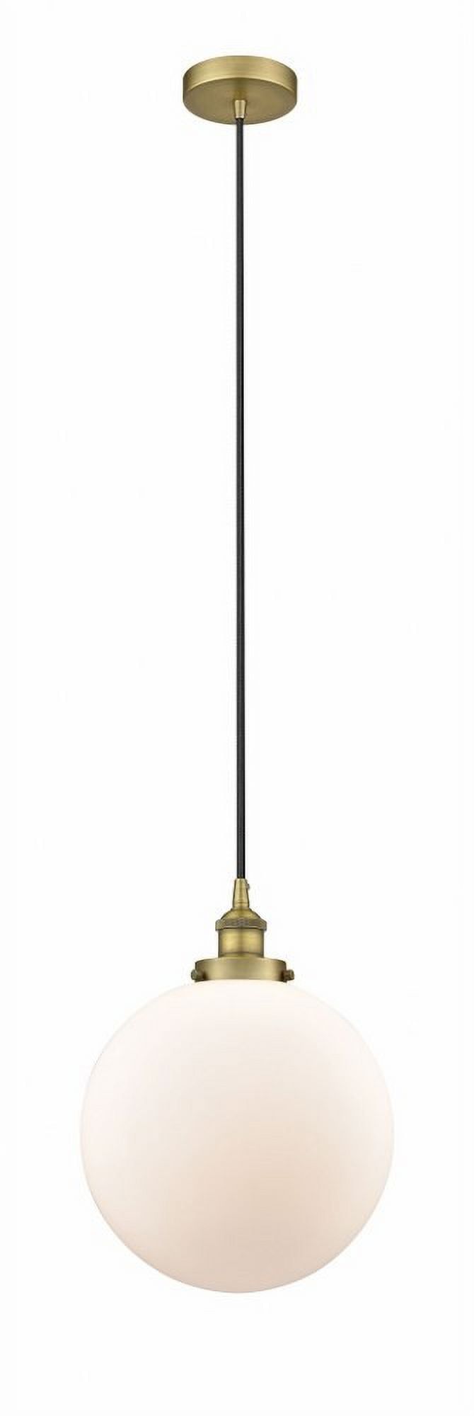 Beacon Mini Globe 12" Brass & Glass Pendant Light