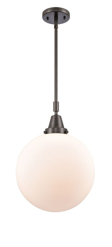 Beacon Matte Black Glass Mini Pendant Light