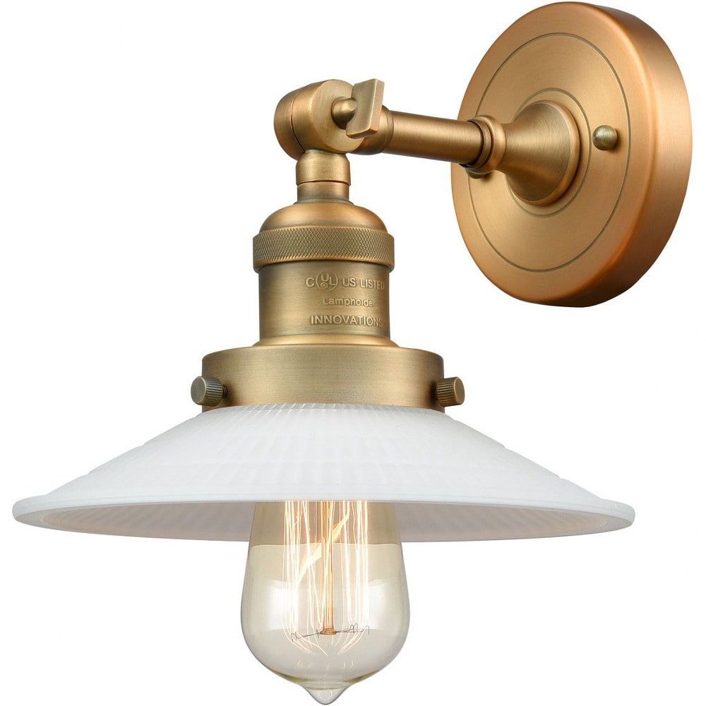 Brushed Brass Adjustable Industrial Wall Sconce