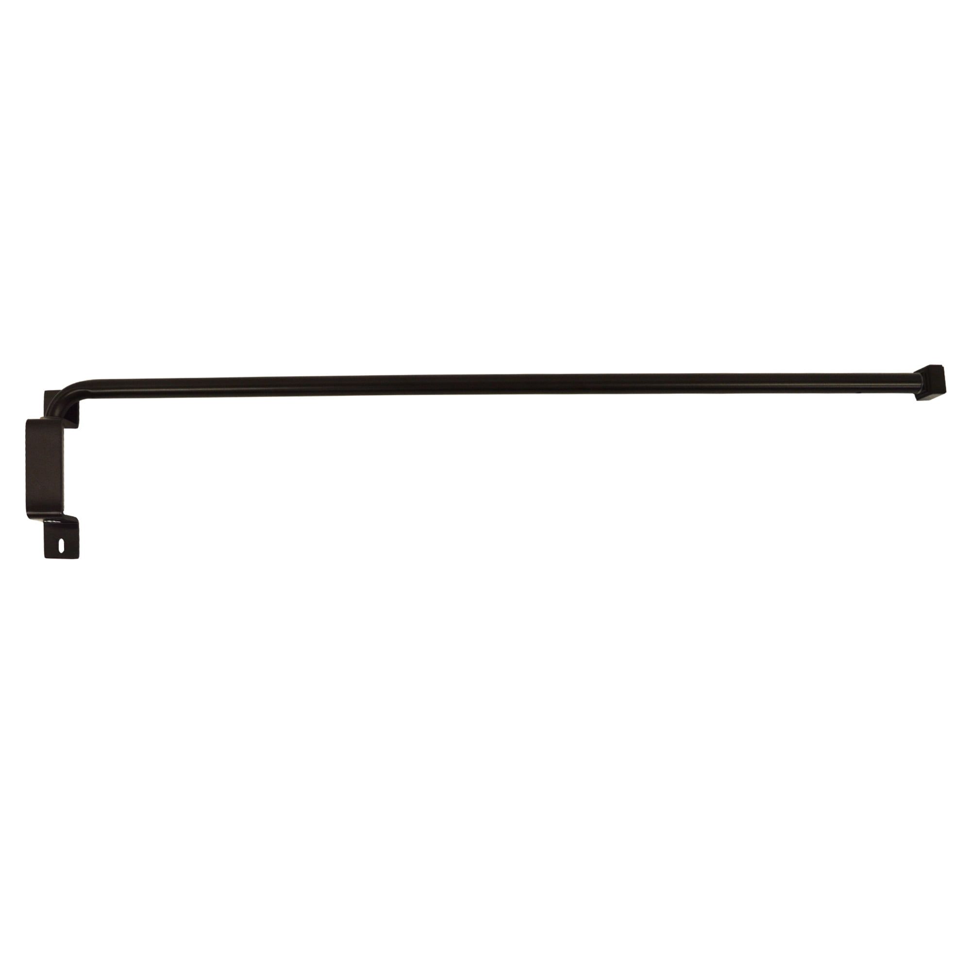 Bronze Adjustable Swing Arm Curtain Pole, 22-36"