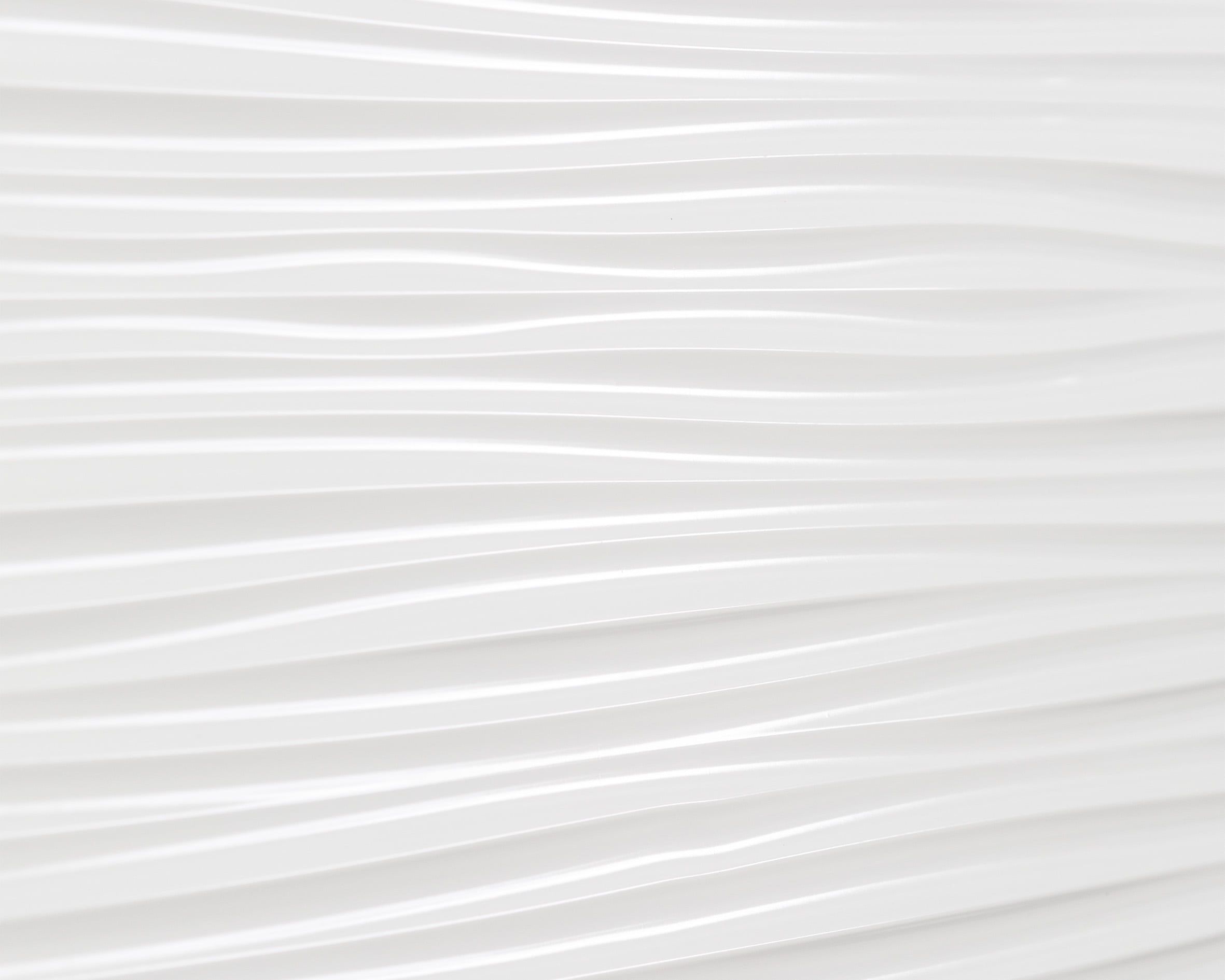 Textured White PVC Abstract Backsplash Panels, 18.5" x 24.3"