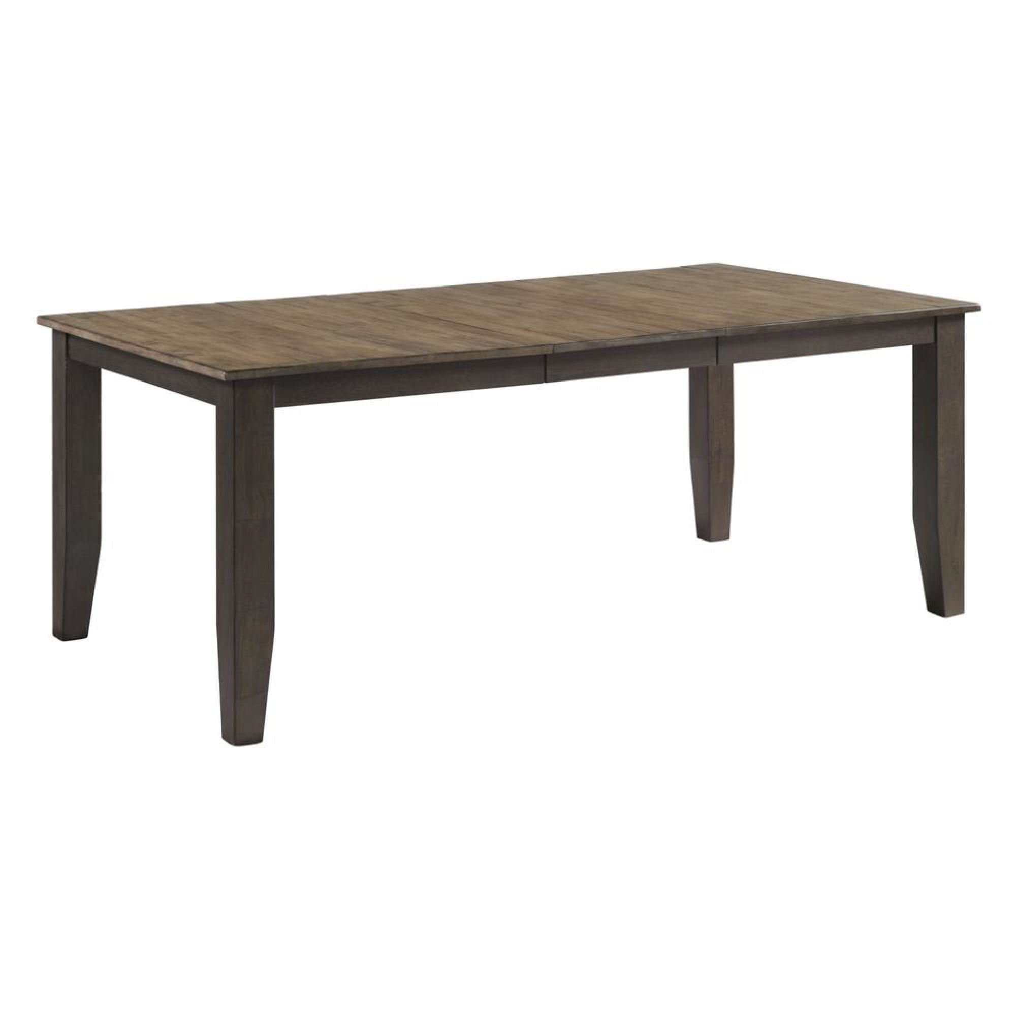 Beacon Black & Walnut Extendable Transitional Dining Table