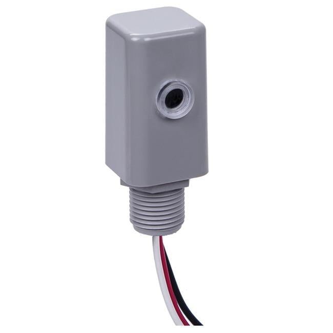 Gray Polycarbonate Outdoor Stem Mount Photocontrol Sensor