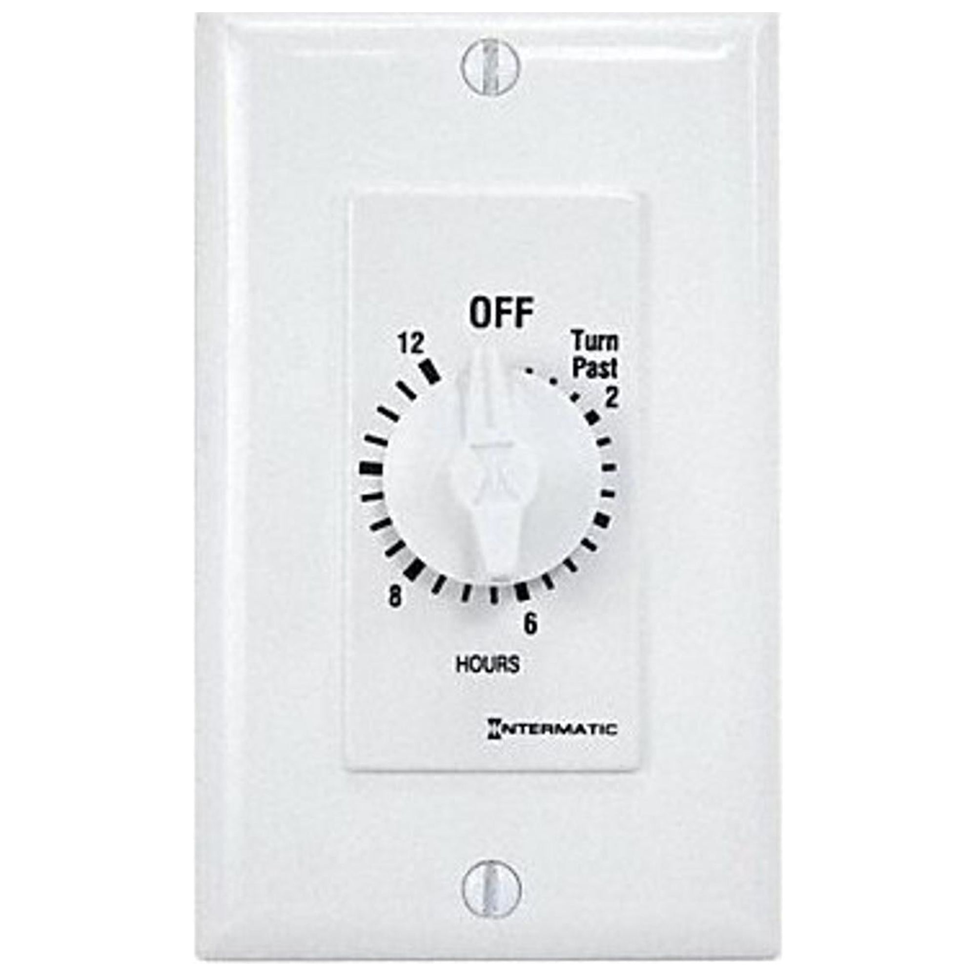 White Plastic 12-Hour Spring-Wound Timer Switch