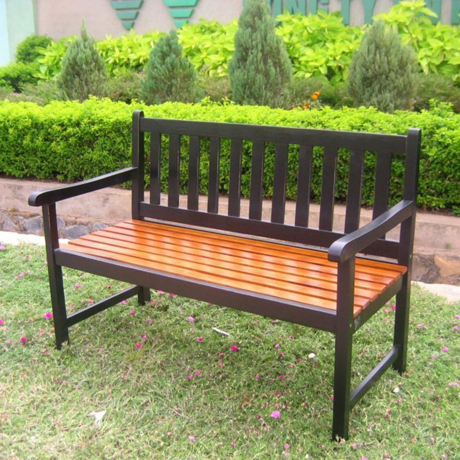 Highland Acacia Traditional 48" Patio Park Bench