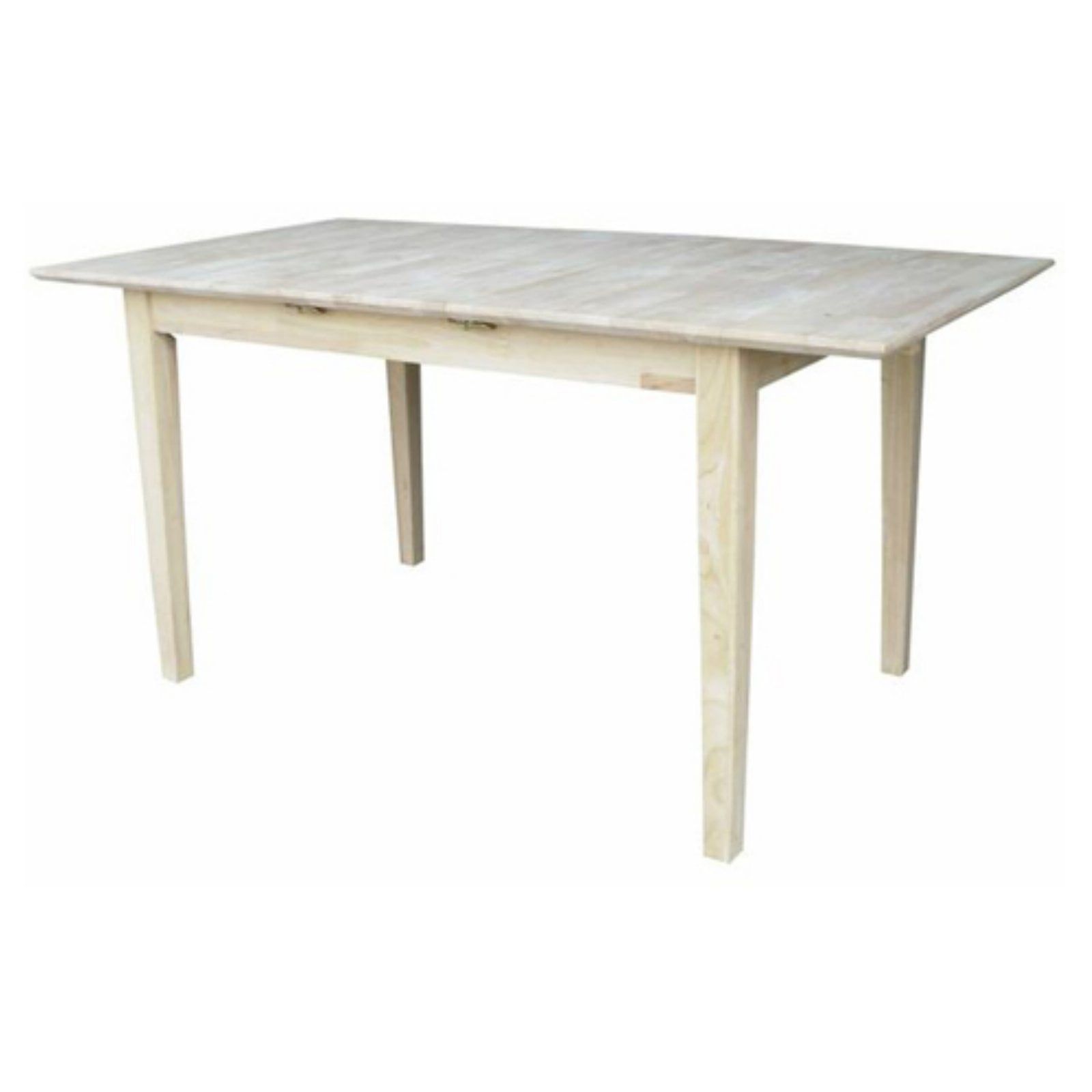 Farmhouse Chic Extendable Solid Wood Dining Table in Natural Finish