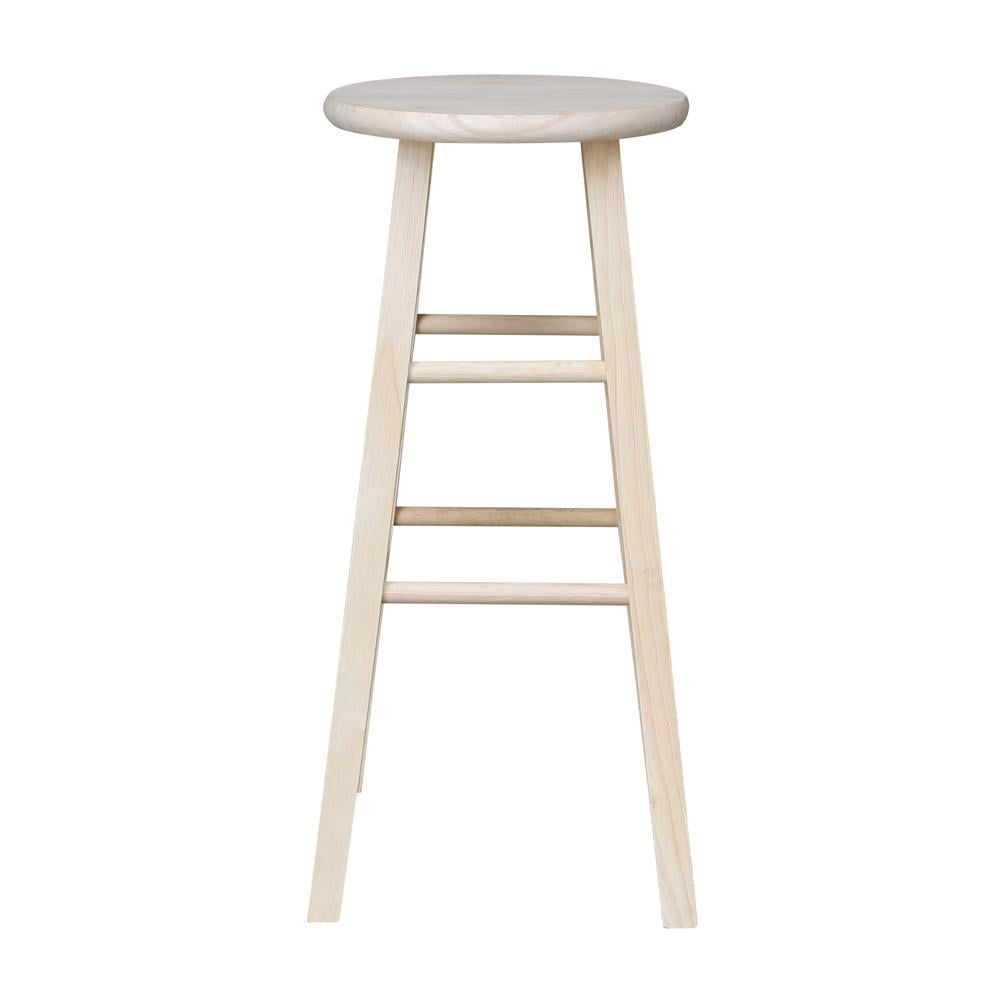 Parawood 30" Unfinished Backless Barstool