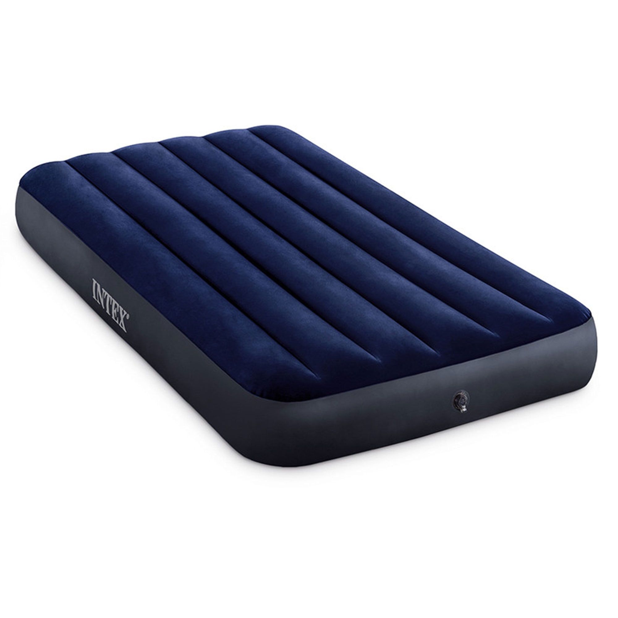 Intex 10" Dark Blue Twin Air Mattress with FiberTech