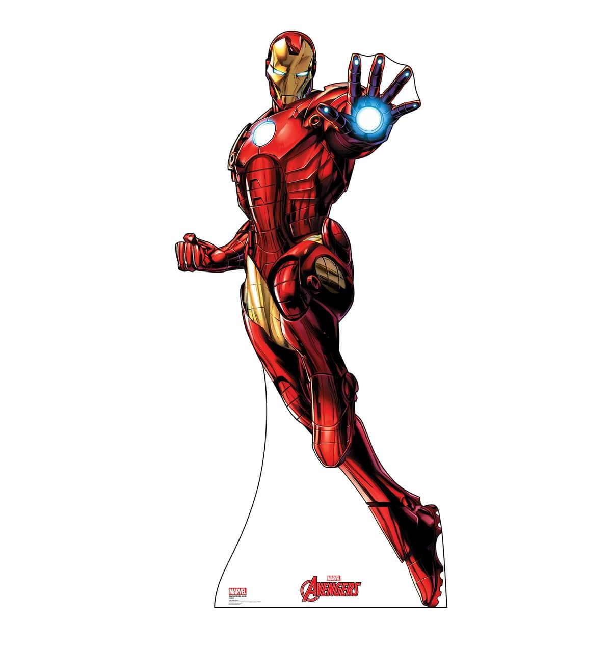 Iron Man Life-Size Red and Gold Cardboard Standup