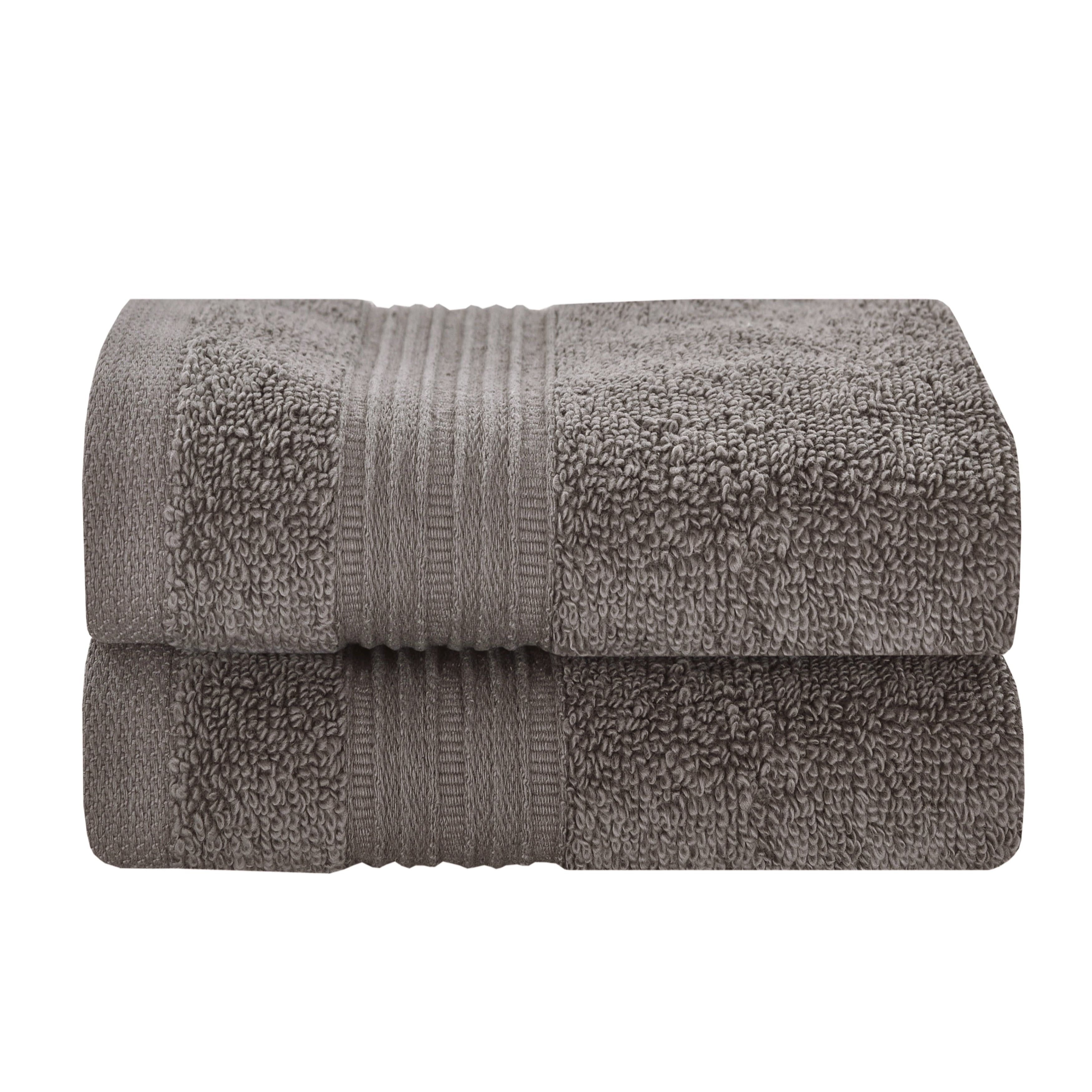 Graphite Turkish Cotton 2-Piece Washcloth Set