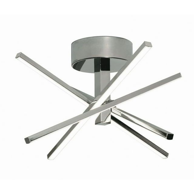 Polished Chrome LED Flush Mount Ceiling Light