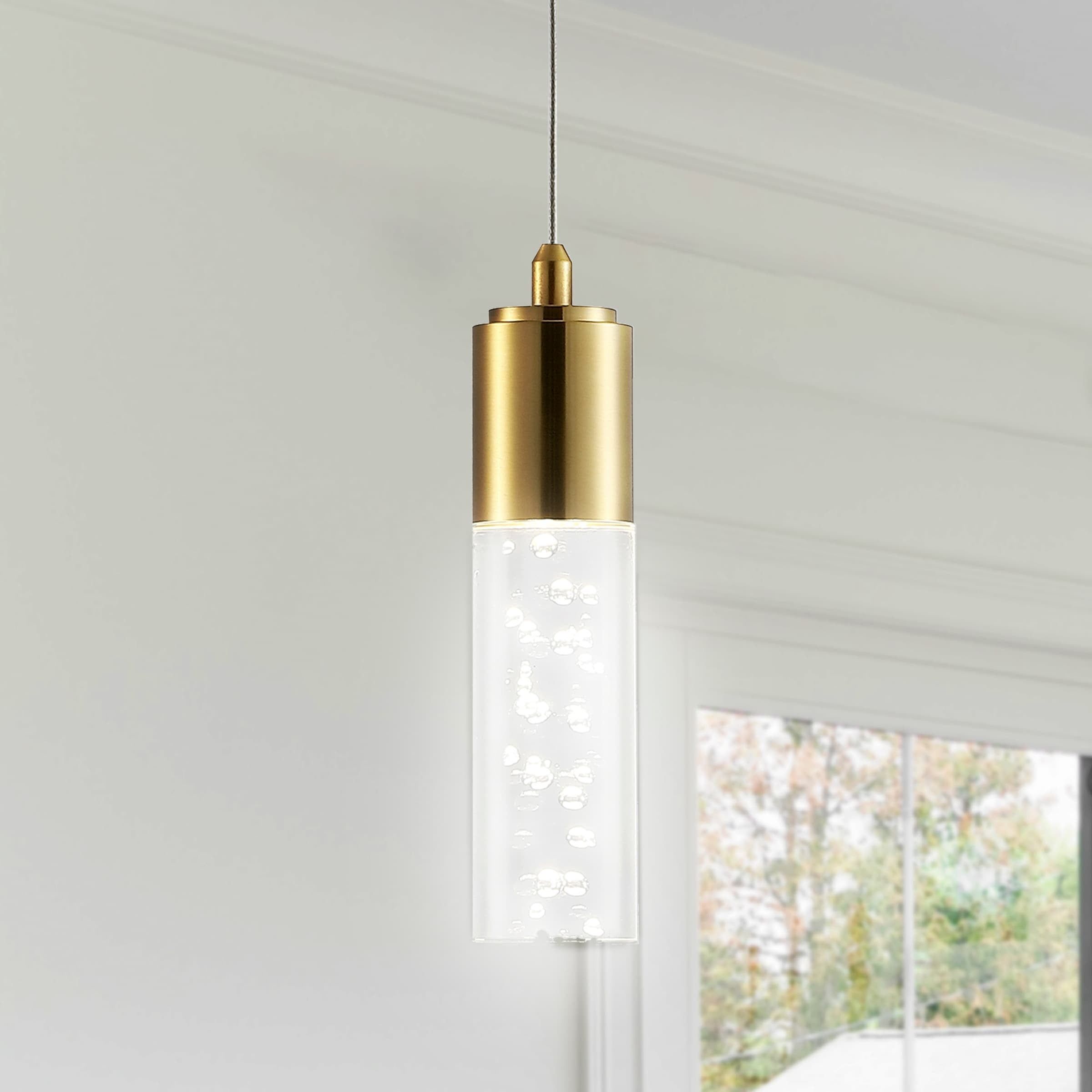 Bolha Classic Minimalist Brass Gold LED Globe Pendant