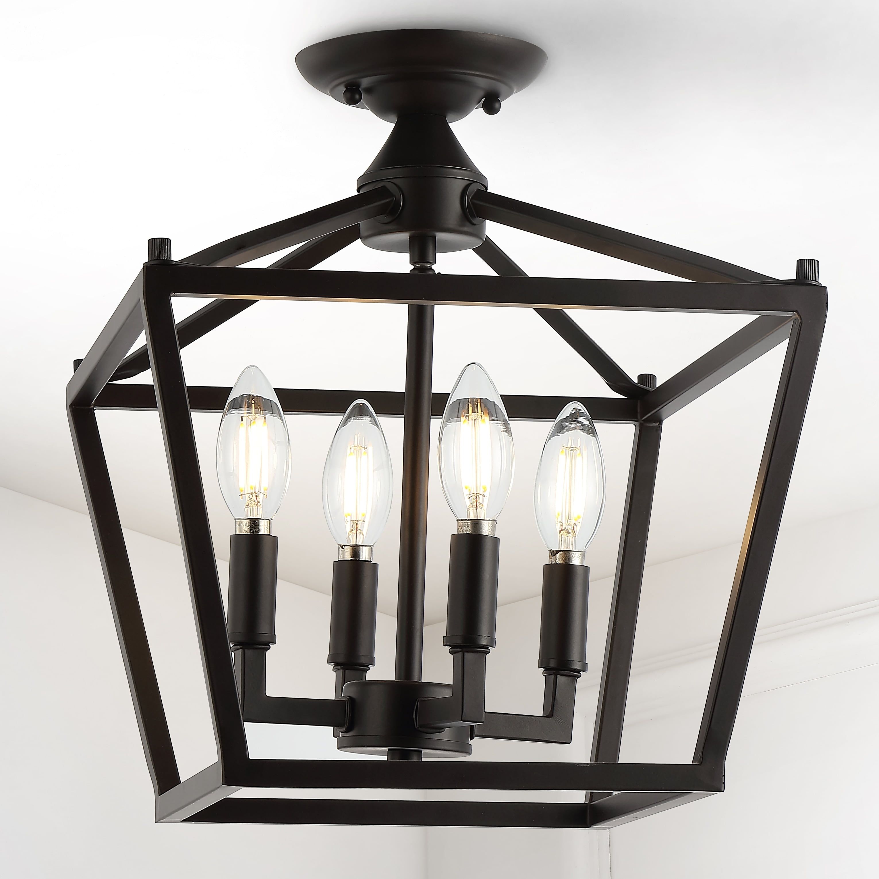Modern Farmhouse 12" LED Flush Mount in Oil Rubbed Bronze
