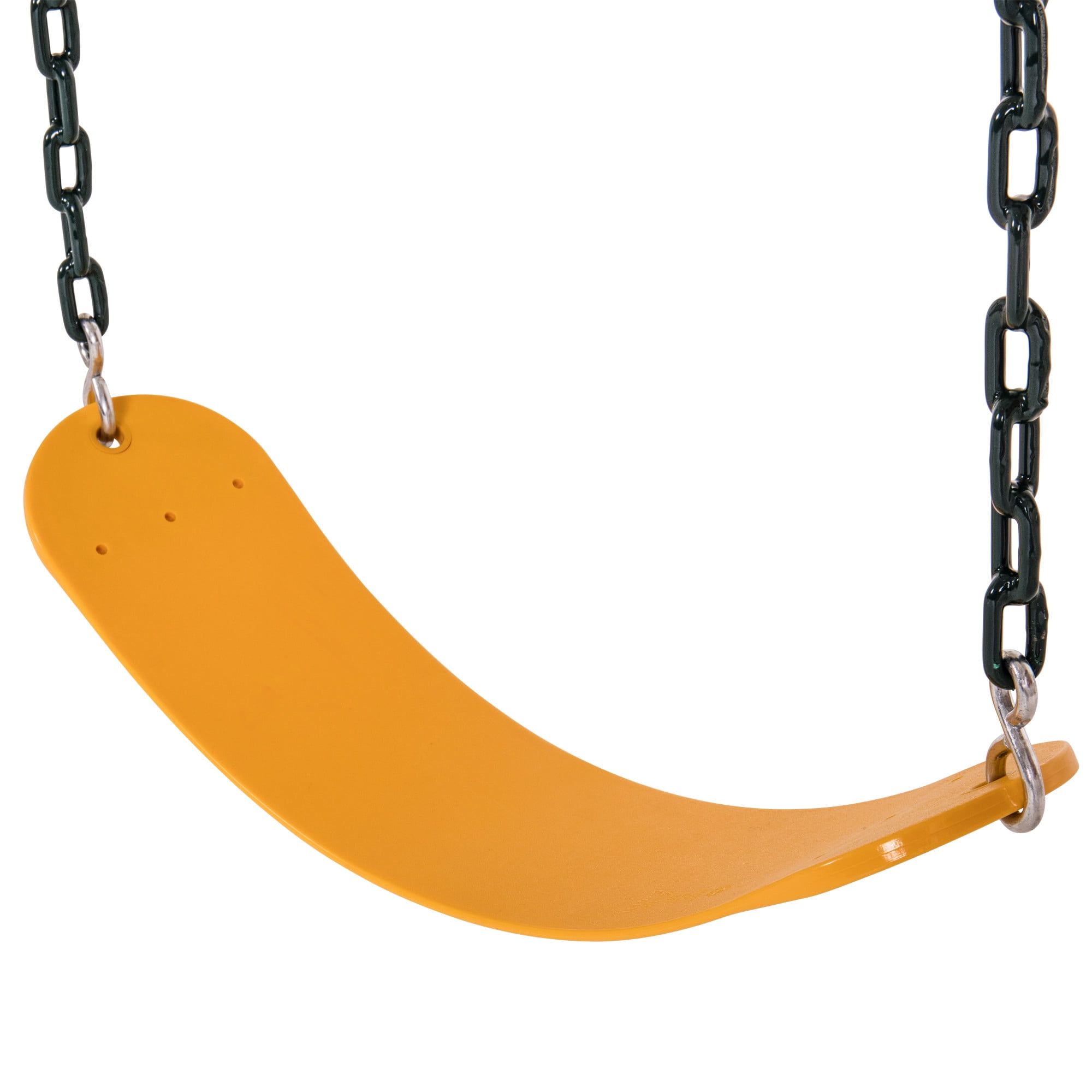 Yellow Belt Playset Swing with Zinc-Coated Chains