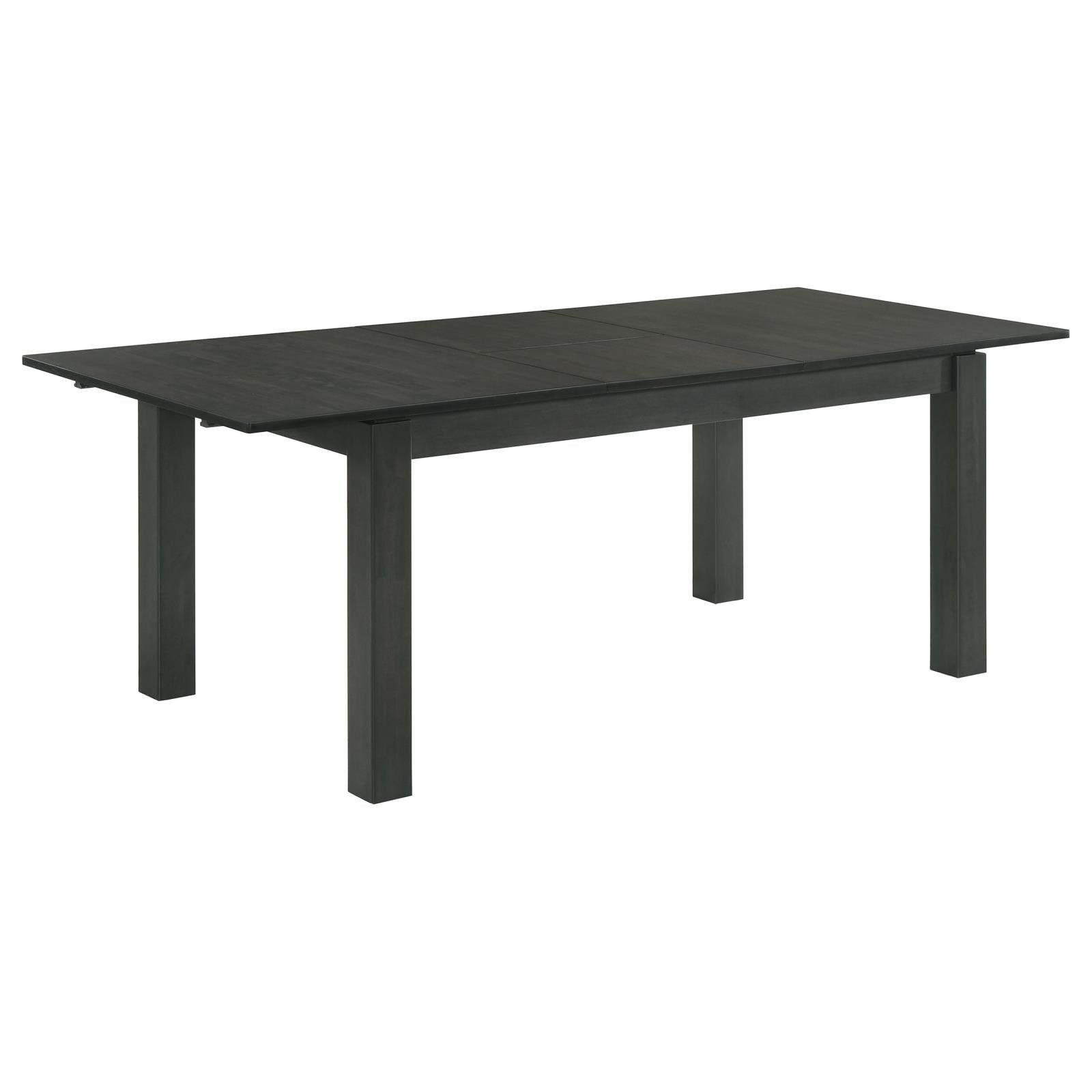 Jakob Black Extendable Rectangular Wood Dining Table