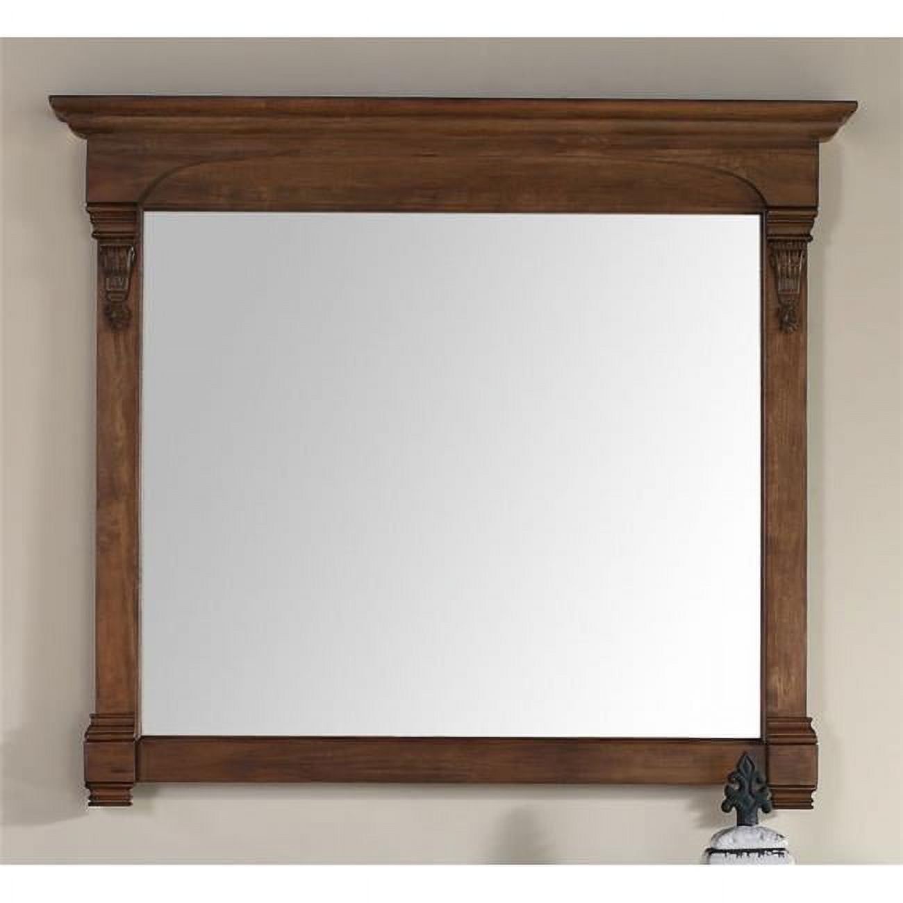 Brookfield 47.25" Silvered Oak Rectangular Wood Vanity Mirror