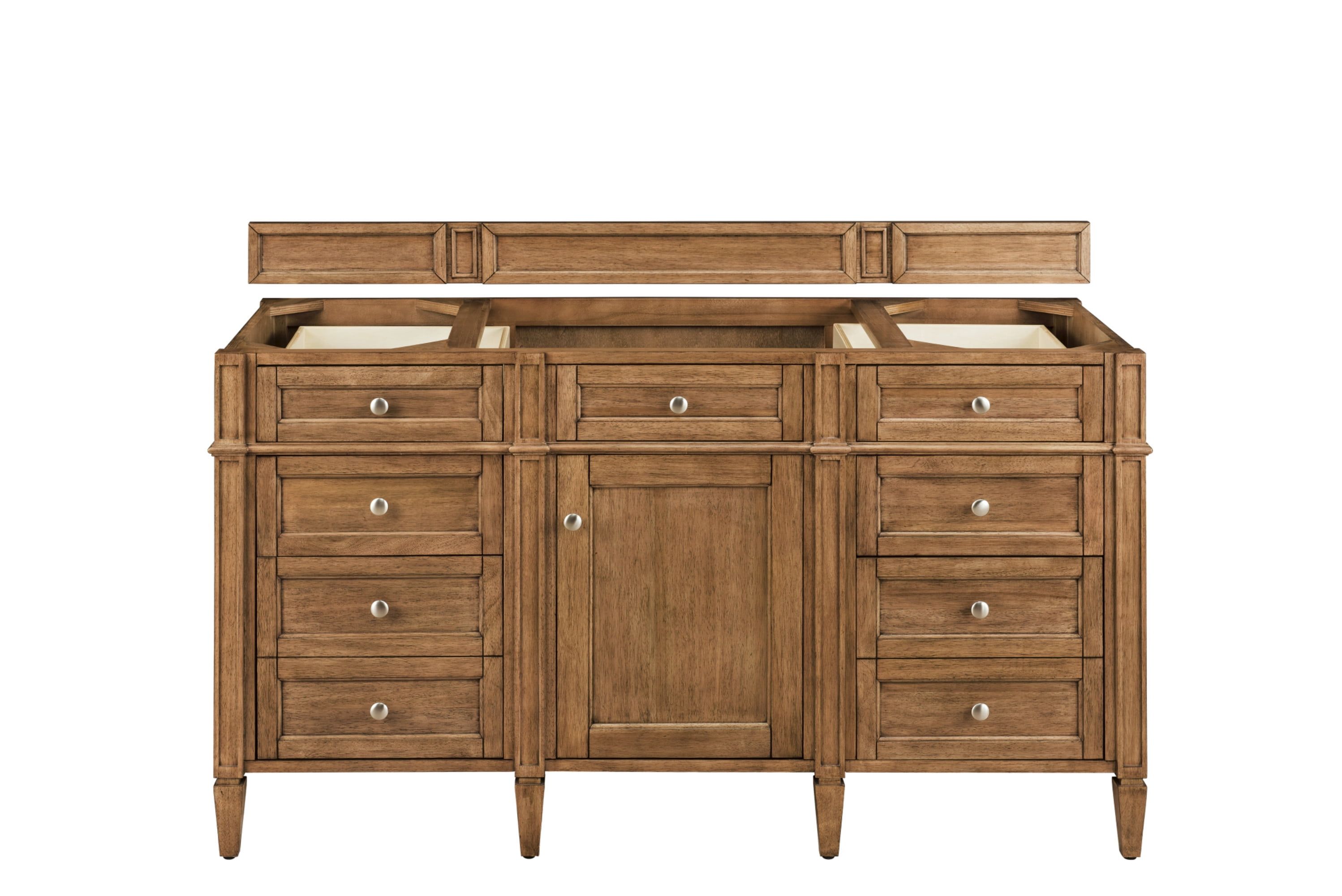 Brittany 60" Saddle Brown Single Freestanding Vanity Base